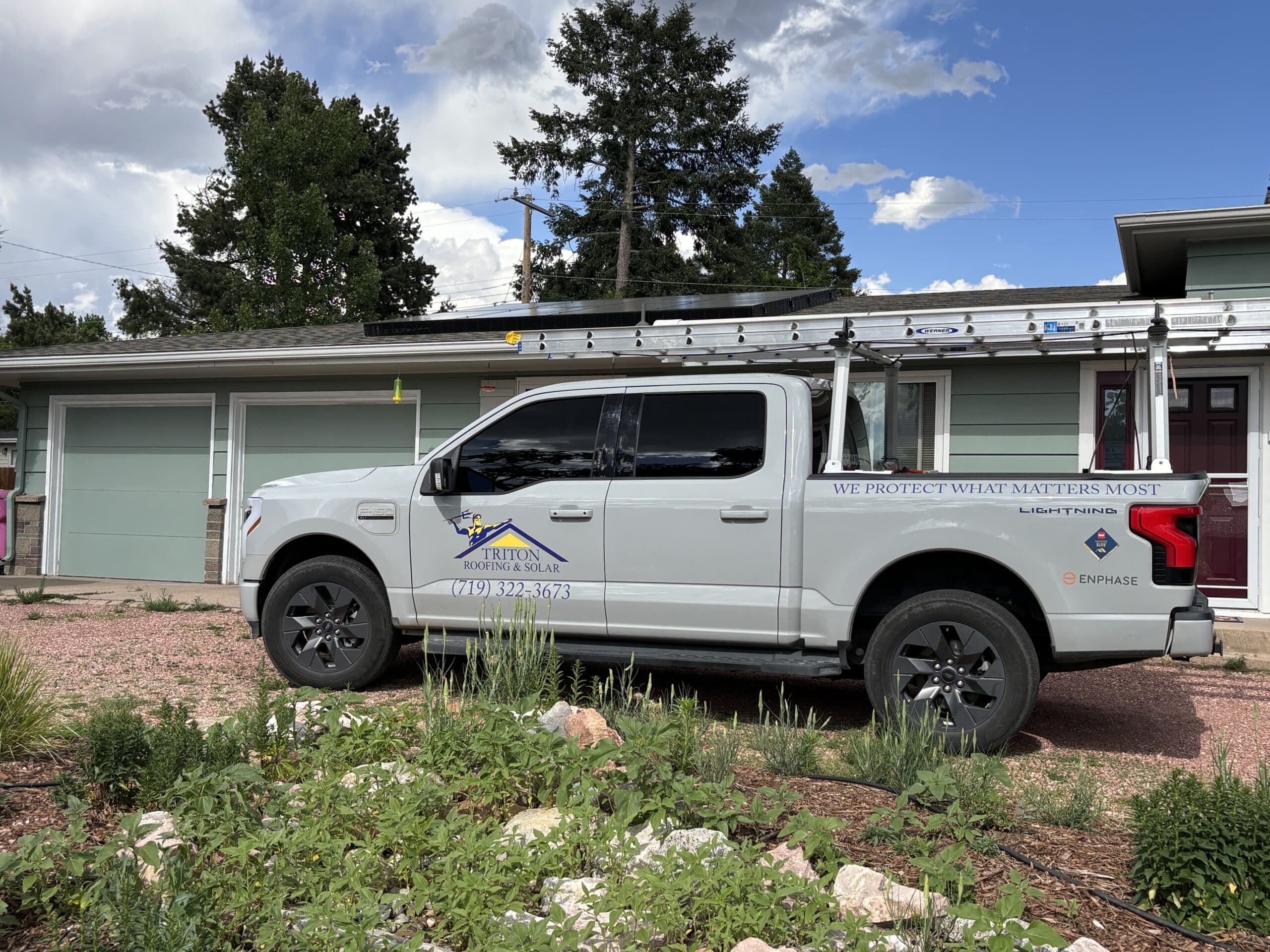 Triton Roofing & Solar Truck